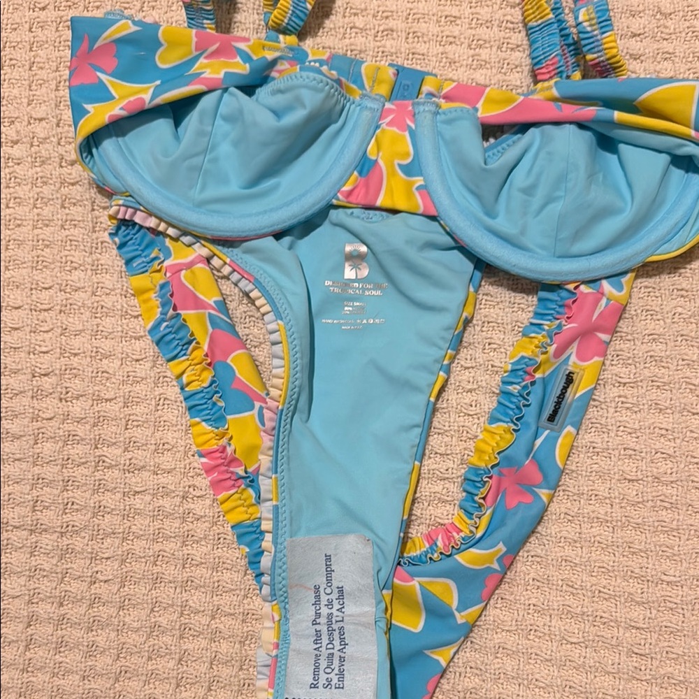 Blackbough Blue Floral Bikini Set - Picture 3 of 5